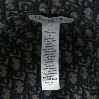 Christian Dior Oblique Reversible Teddy-D Brim Bucket Hat 57 Blue 13 of 13