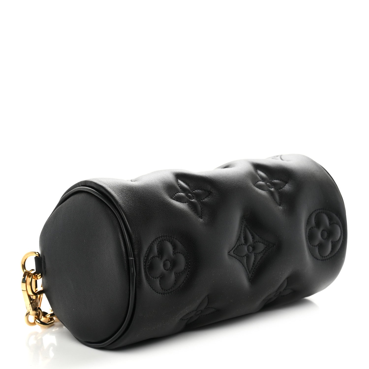 Louis Vuitton Calfskin Bubblegram Papillon BB Black 4 of 9