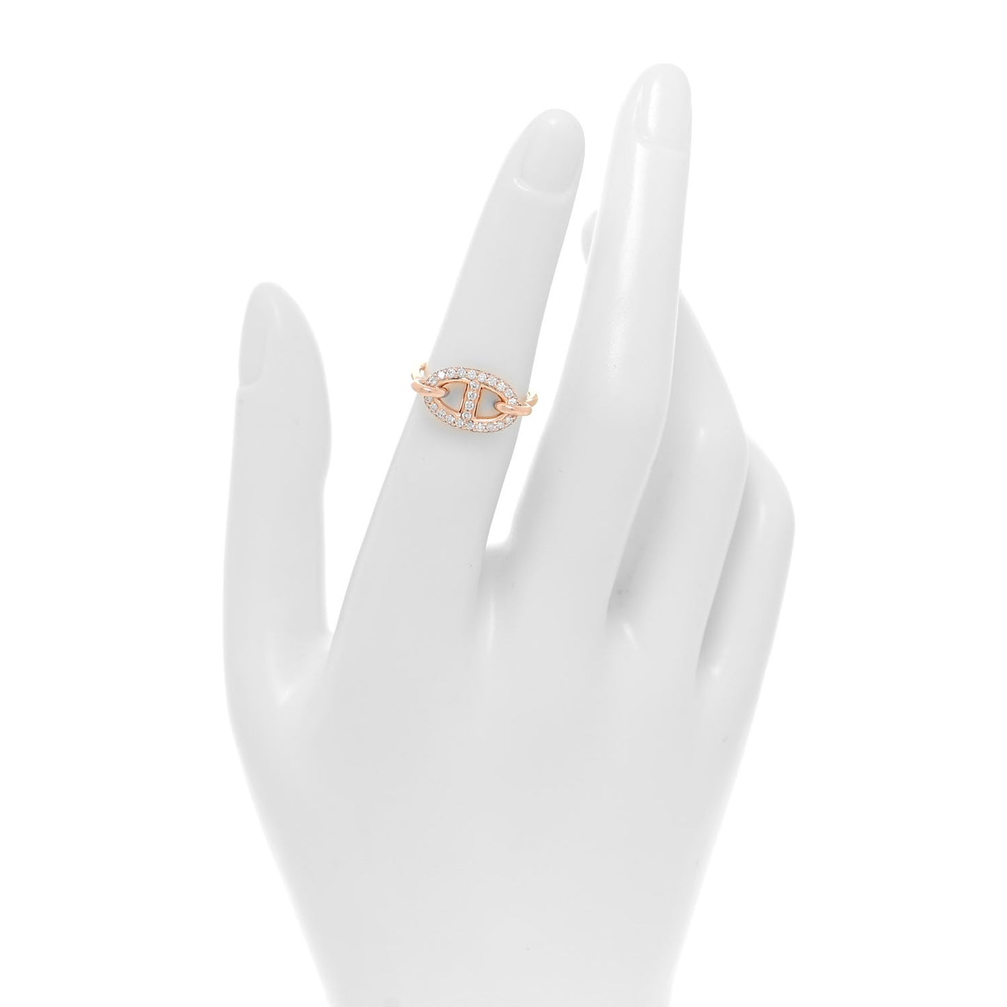 18K Rose Gold Diamond Farandole Ring 50 5.25