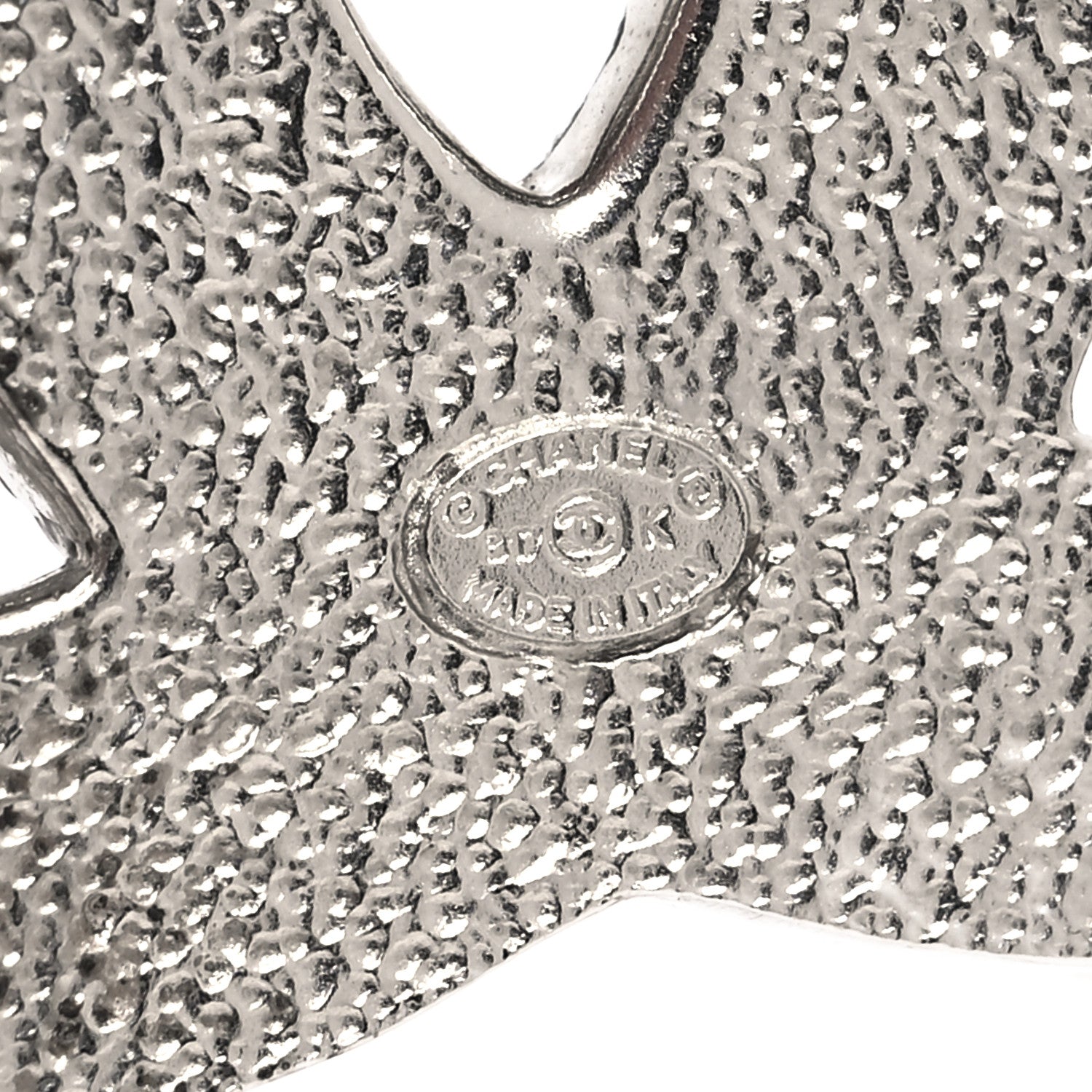 Chanel Pearl Crystal CC Mini Brooch Silver 4 of 5