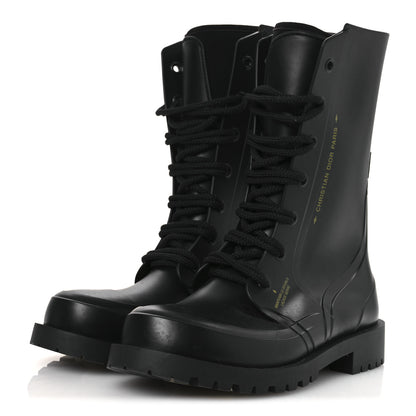 Christian Dior Rubber Diorcamp Low Boots 42 Black 4 of 12
