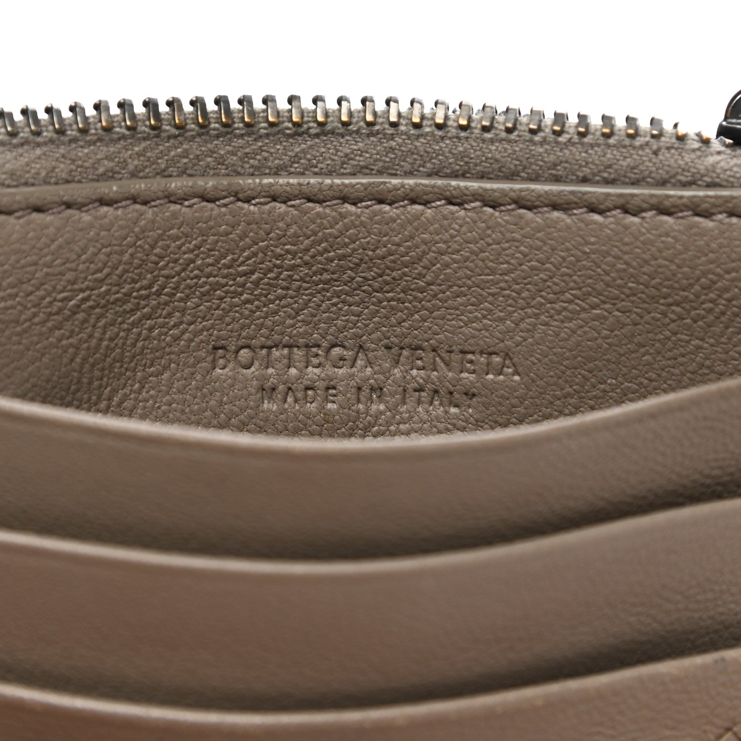 Bottega Veneta Calfskin Intrecciato Zip Card Holder Shadow 6 of 13