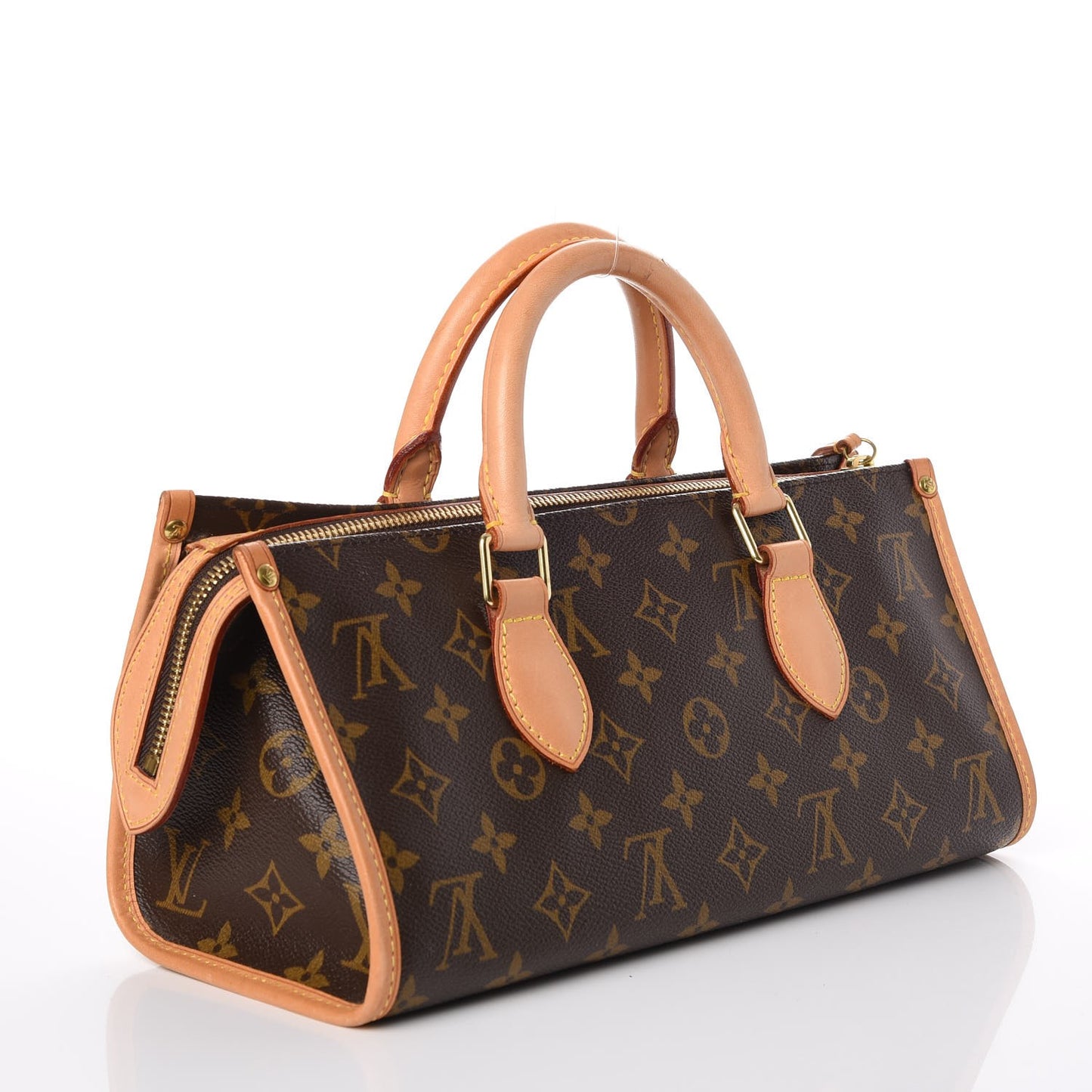 Pearly Caviar Quilted Mini Rectangular Flap Gold