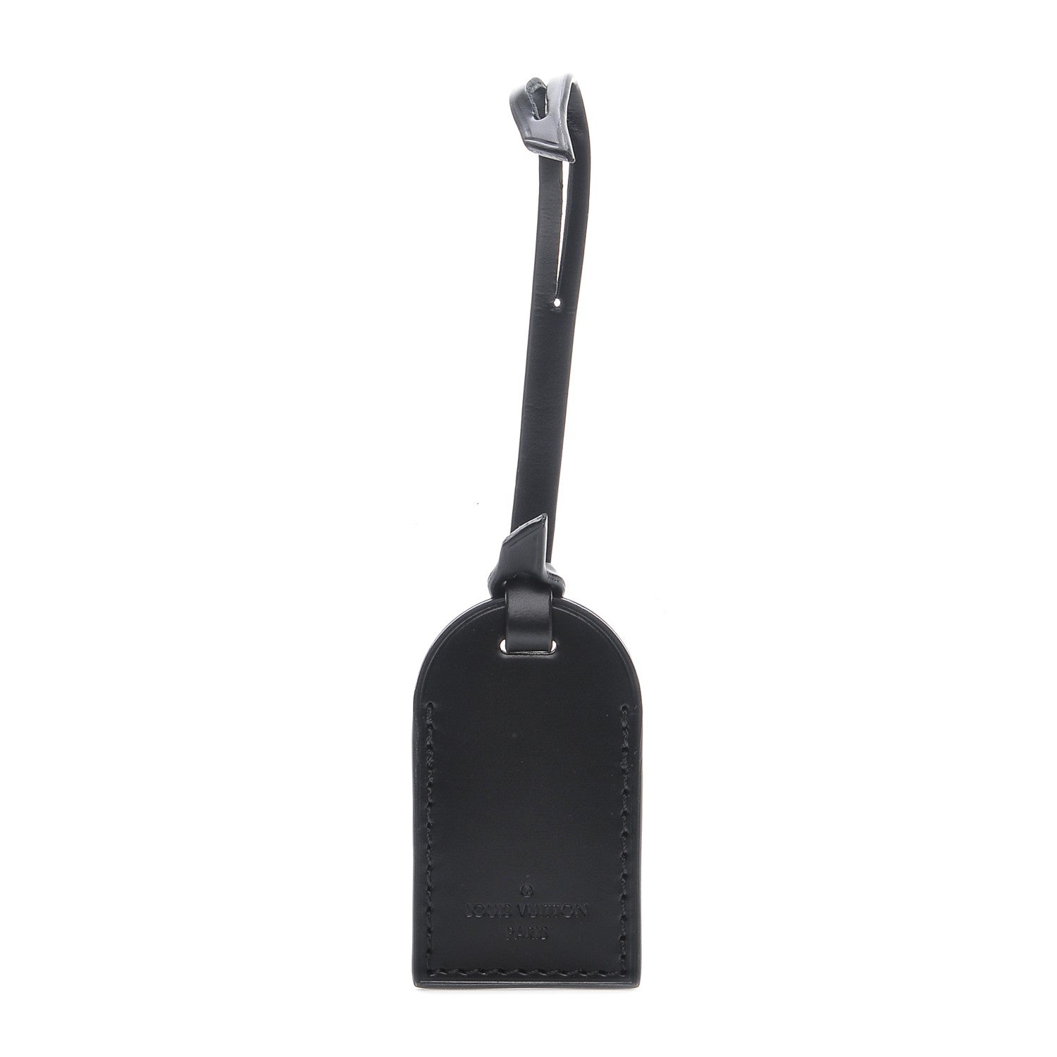Louis Vuitton Calfskin Luggage Tag Black 1 of 3