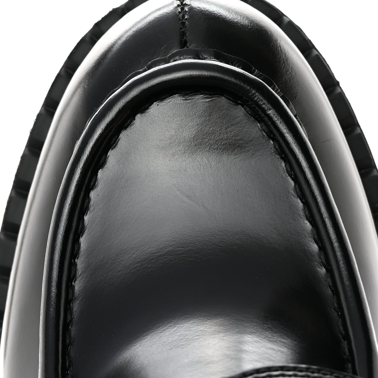 Spazzolato Metal Triangle Logo 50mm Loafers 40 Black