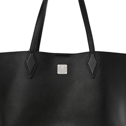 MCM Grained Calfskin Medium Yris Shopper Tote Black 8 of 16