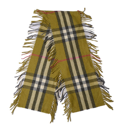 Burberry Cashmere Check Happy Fringe Scarf 3 of 4