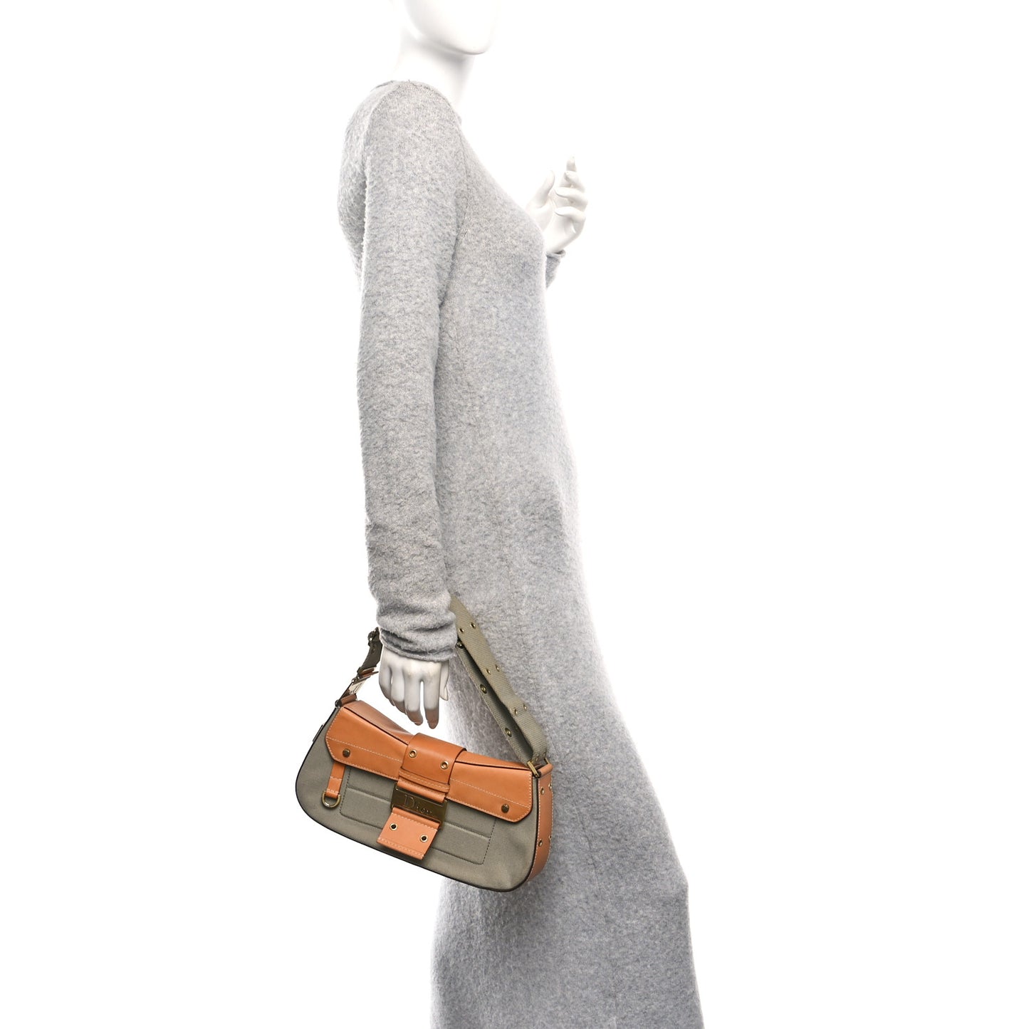 Denim Street Chic Shoulder Bag Green