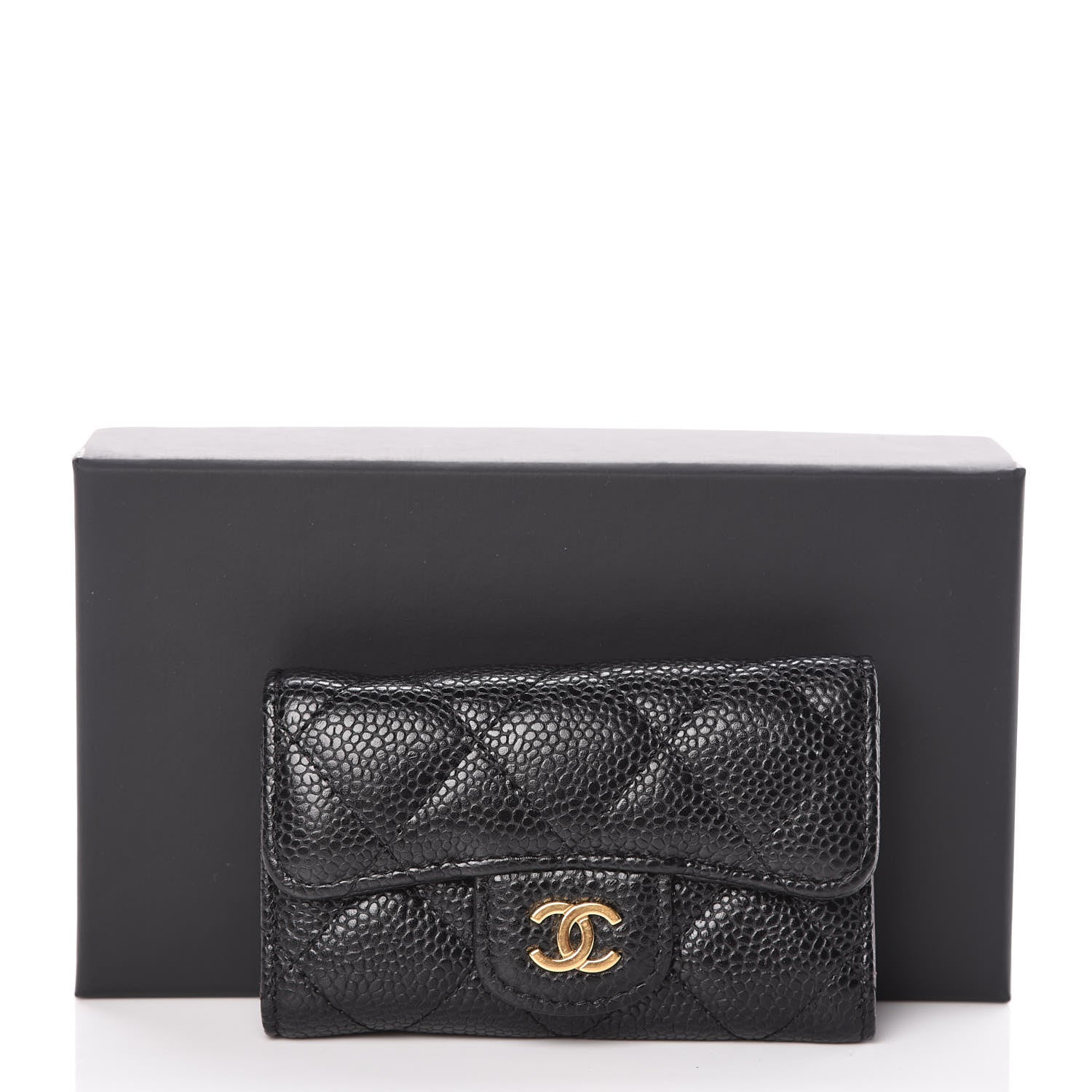 Chanel Caviar Quilted 6 Key Holder Black 9 of 9