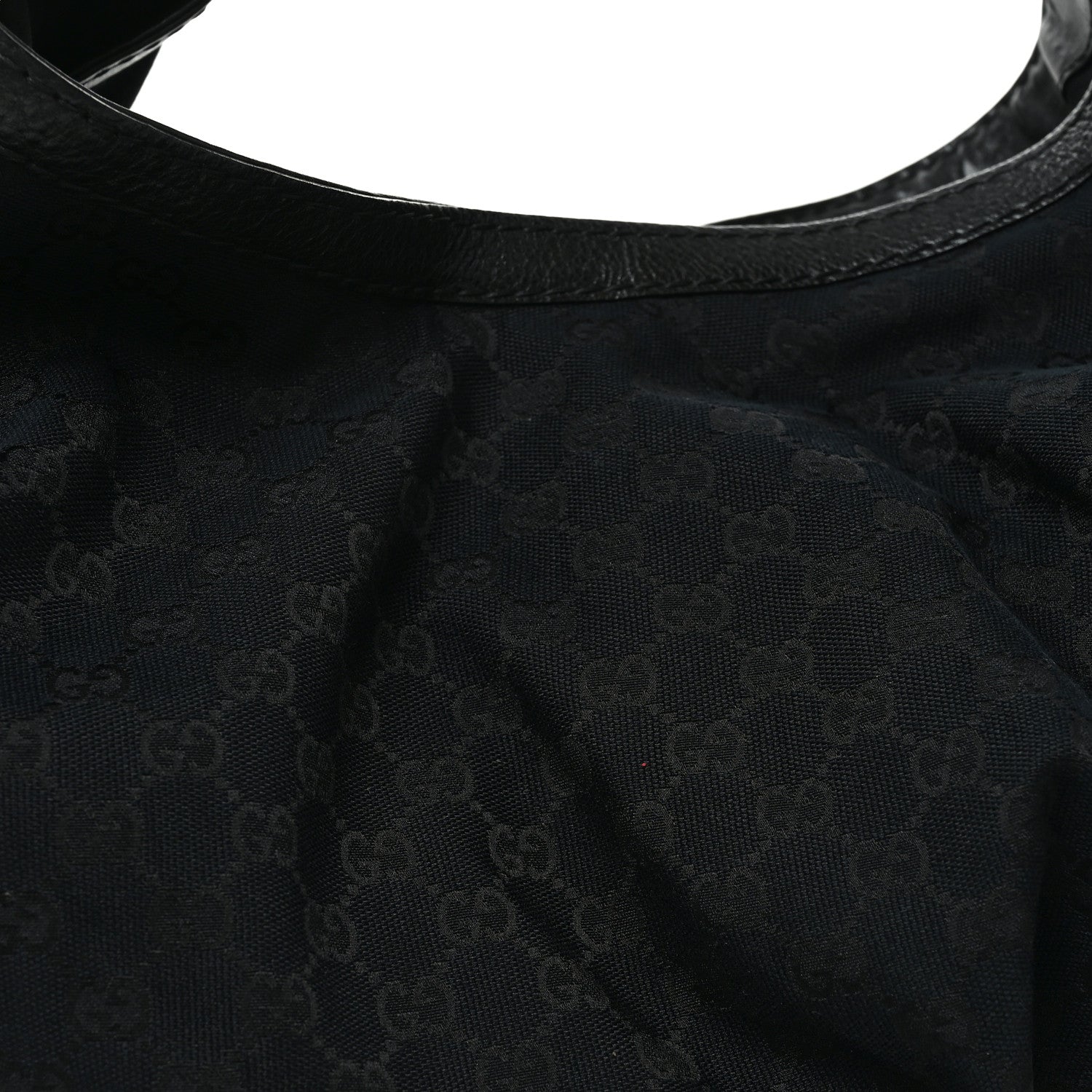 Gucci Monogram Large Jockey Hobo Black 8 of 12
