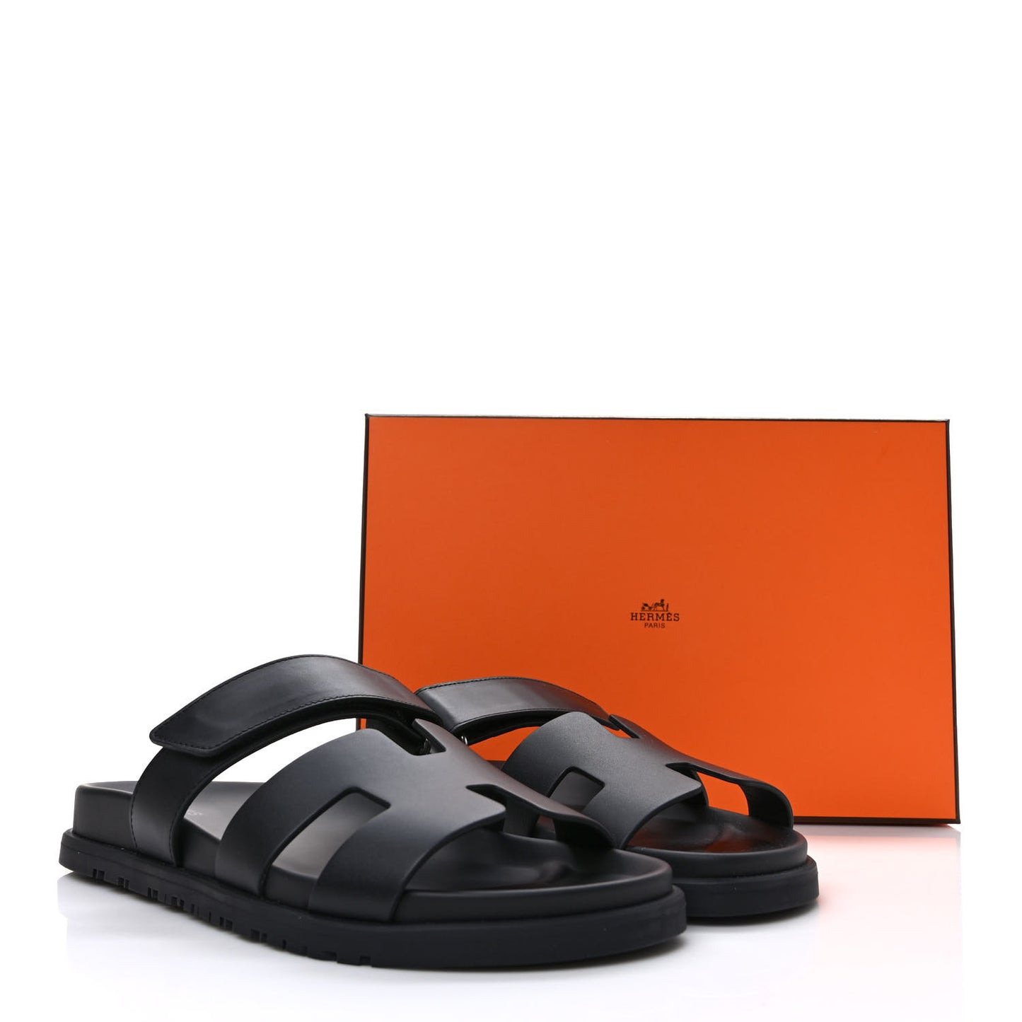 Calfskin Womens Chypre Sandals 39.5 Black