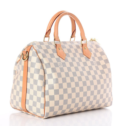 Louis Vuitton Damier Azur Speedy Bandouliere 30 3 of 12