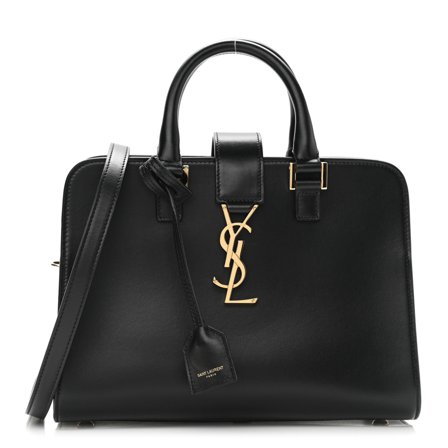 Saint Laurent Calfskin Monogram Baby Cabas Black 1 of 11
