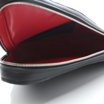 Balenciaga Calfskin M Triangle Pouch Black 5 of 6