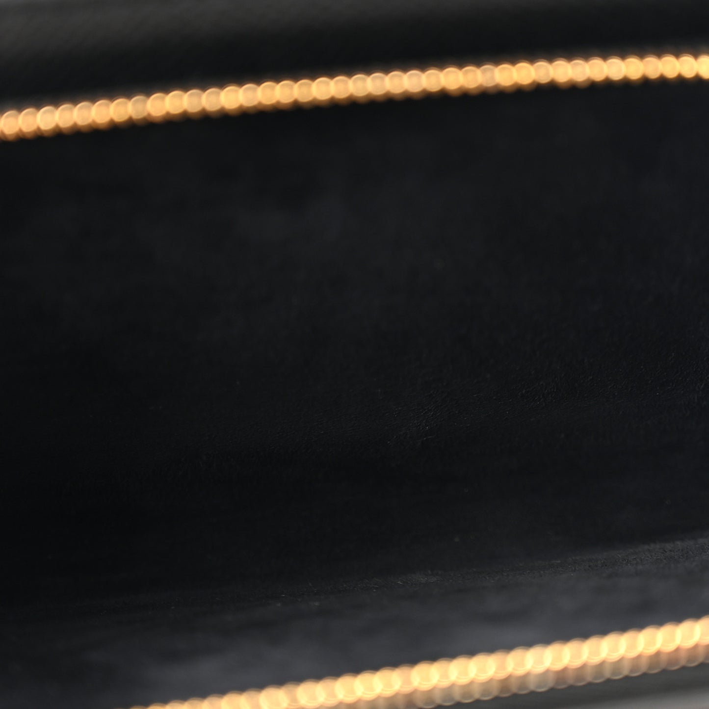 Grained Calfskin Caro Double Pouch Black