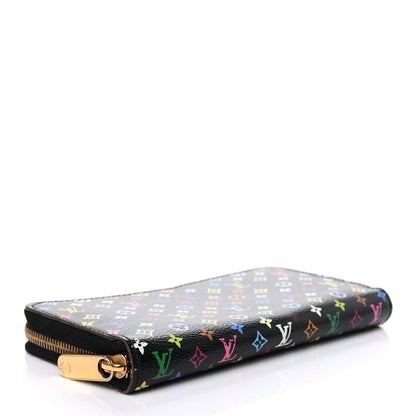 Louis Vuitton Monogram Multicolor Zippy Wallet Black 4 of 6