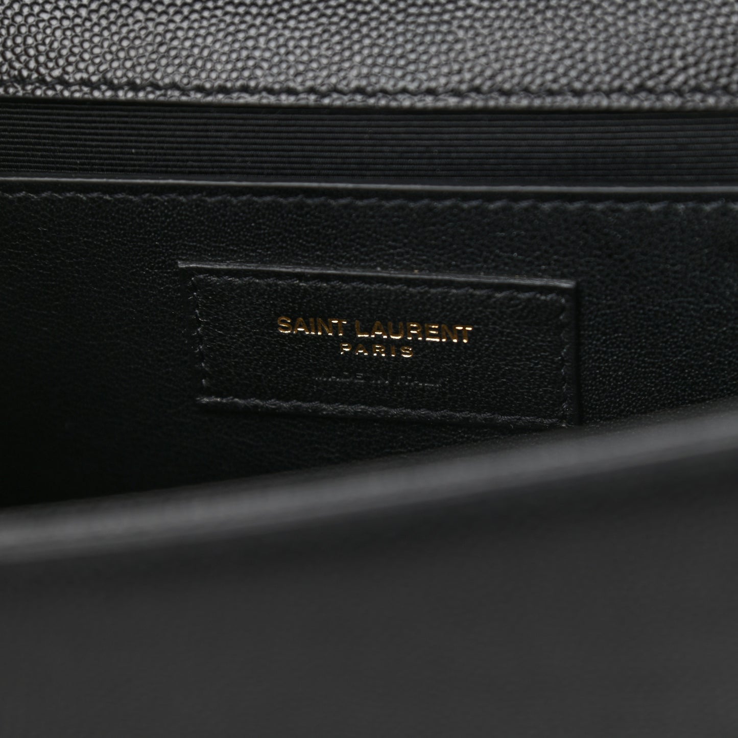 Grain De Poudre Medium Classic Monogram Kate Satchel Black