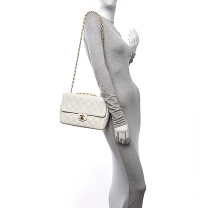 Chanel Lambskin Quilted Medium Single Flap White 2 of 11