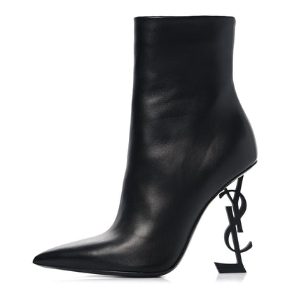 Saint Laurent Nappa Vendome Opyum 110 Ankle Boots 40.5 Black 1 of 8