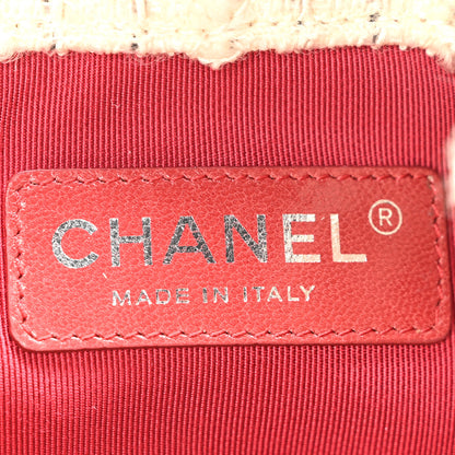 Chanel Tweed Calfskin Quilted Gabrielle Backpack Ivory 6 of 10