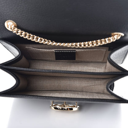Gucci Dollar Calfskin Small Interlocking G Shoulder Bag Black 5 of 7