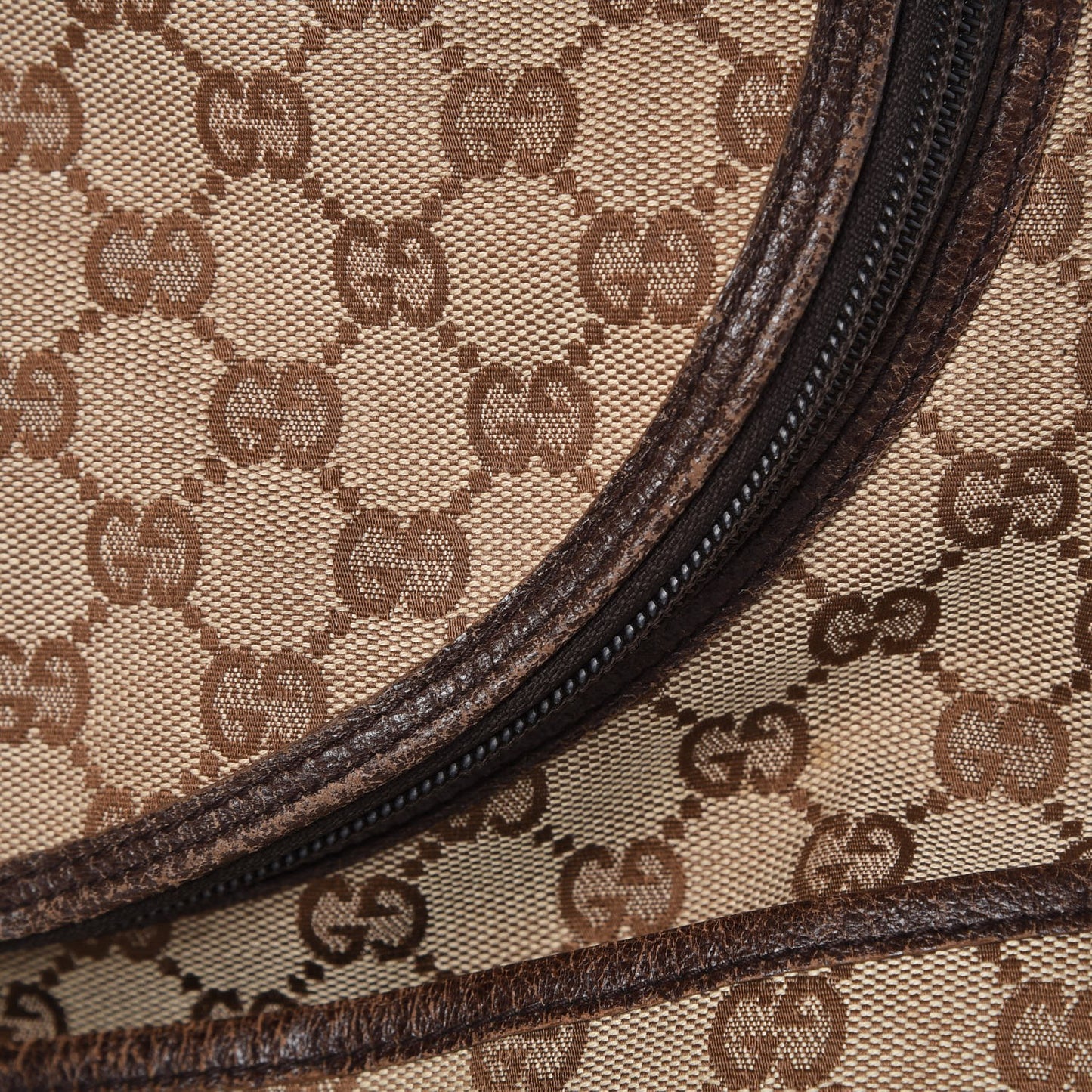 Monogram Natural Pigskin Large Diaper Bag Beige Ebony Cocoa Dark Chocolate