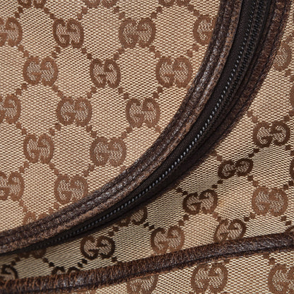 Gucci Monogram Natural Pigskin Large Diaper Bag Beige Ebony Cocoa Dark Chocolate 11 of 15