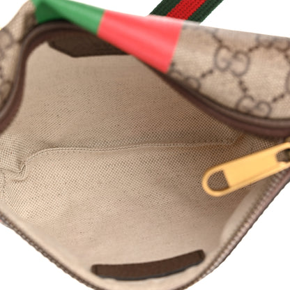 Gucci GG Supreme Monogram Textured Dollar Calfskin Gucci Tiger Belt Bag Beige Ebony Lobster Red New Shamarock New Acero 5 of 10