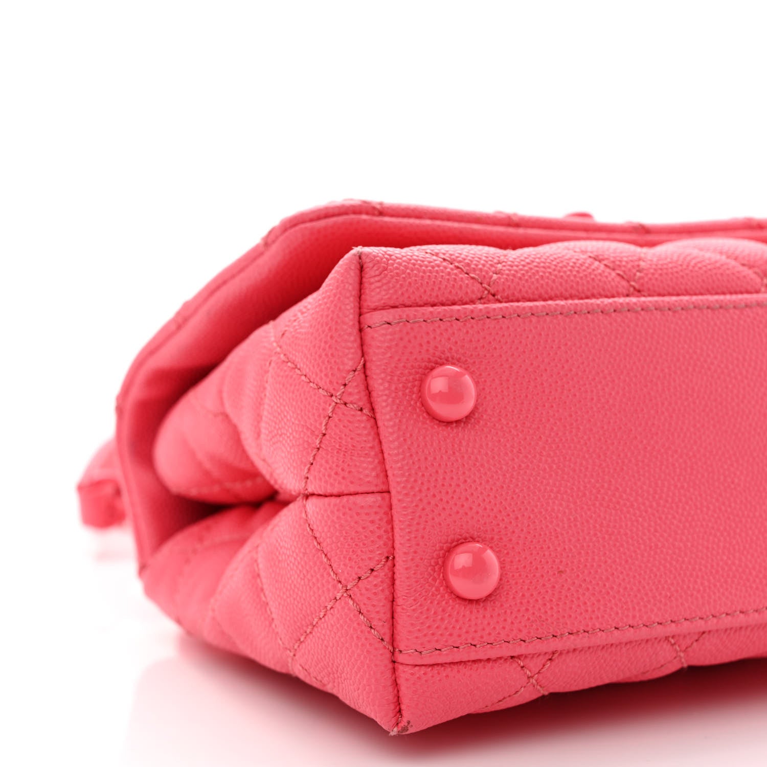 Chanel Caviar Quilted Incognito Extra Mini Coco Handle Flap Pink 9 of 10
