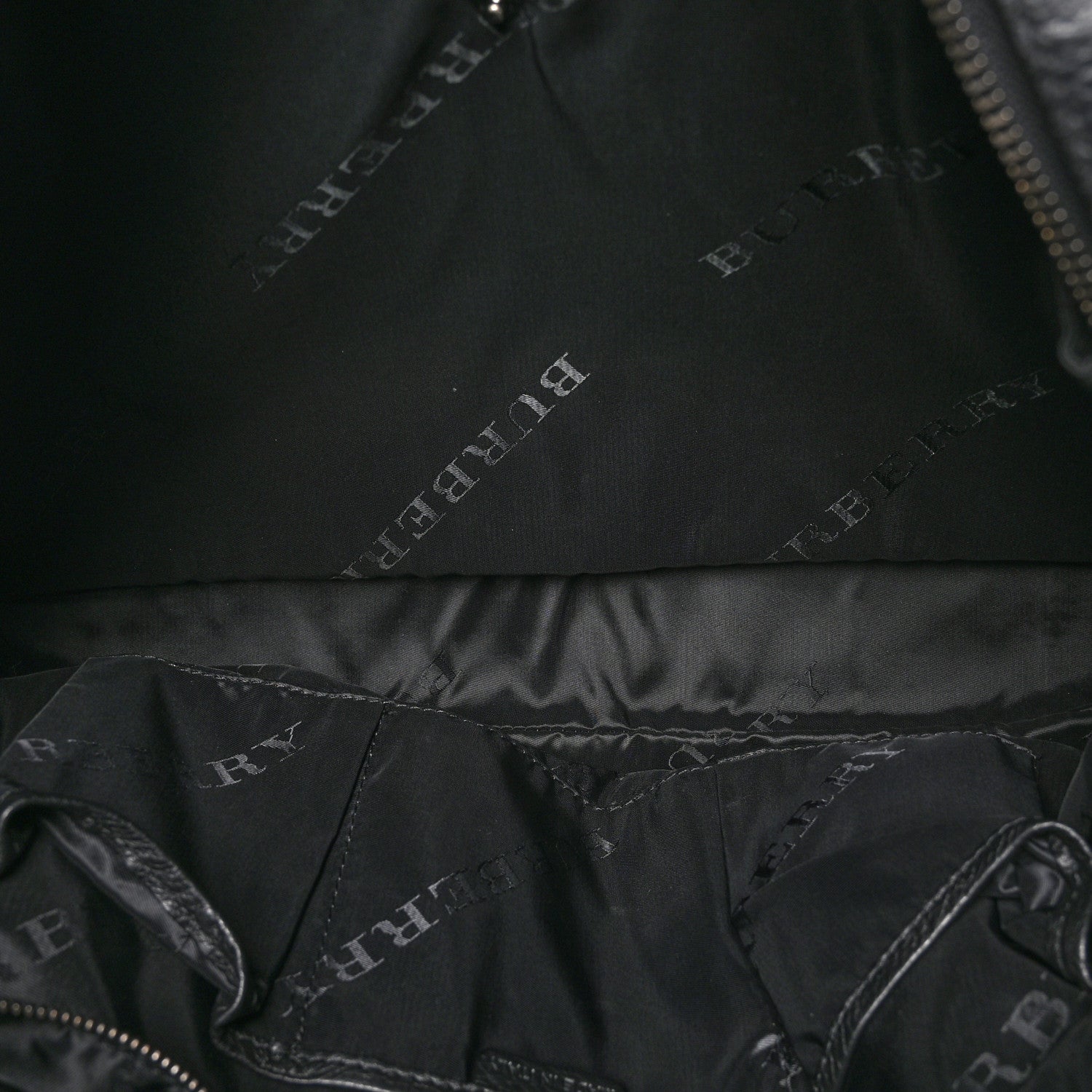 Burberry Heritage Grain Check Embossed Briefcase Black 5 of 10