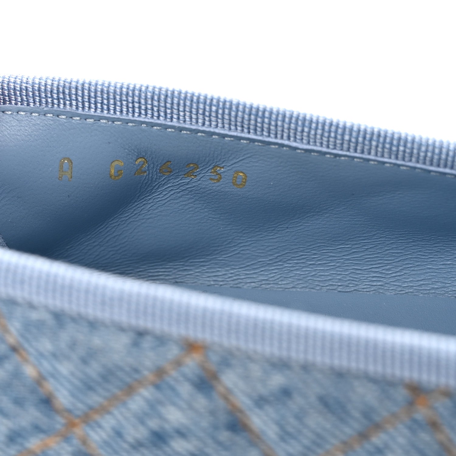 Chanel Denim Quilted CC Cap Toe Ballerina Flats 37.5 Light Blue 7 of 10