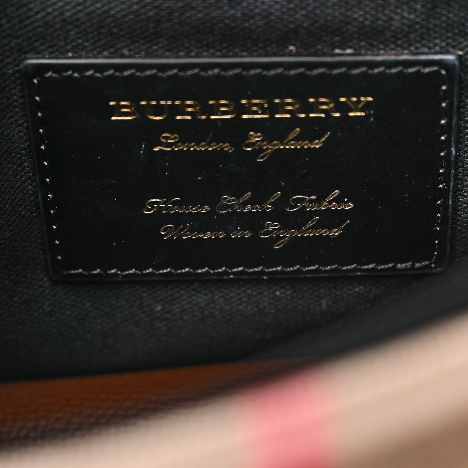 Burberry Derby Calfskin House Check Small Macken Crossbody Bag Tan 6 of 11