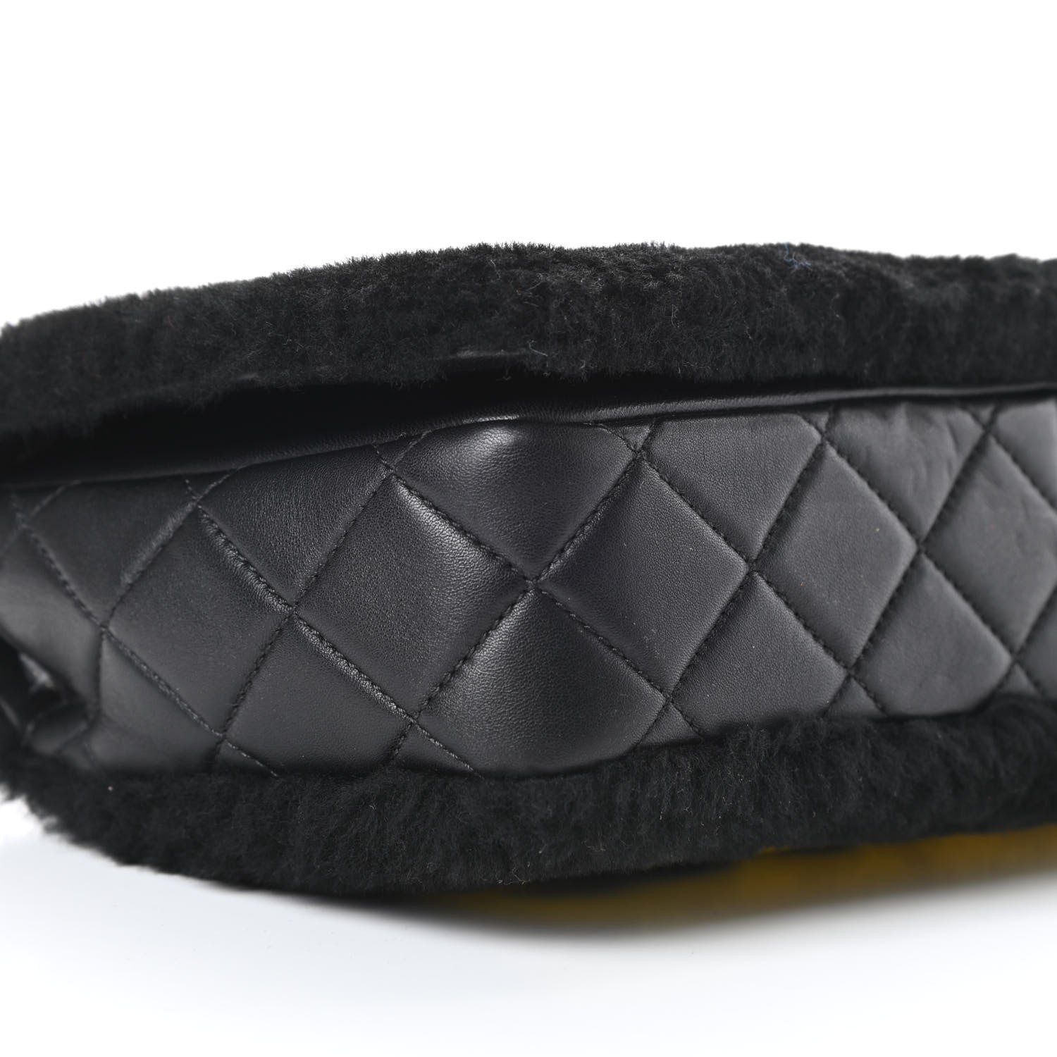 Chanel Shearling Lambskin Medium Chanel 100% Flap Black 9 of 14