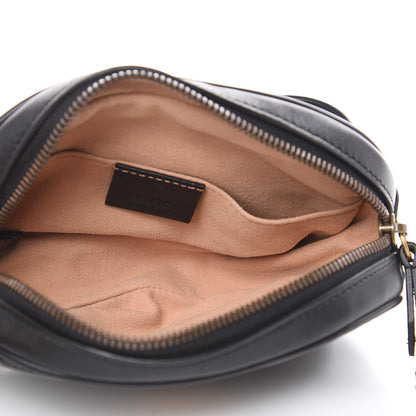 Gucci Calfskin Matelasse GG Marmont Belt Bag 95 38 Black 5 of 10