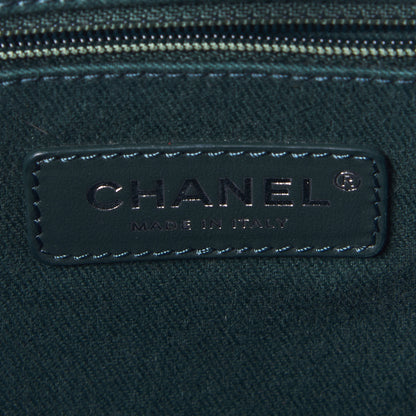 Chanel Mixed Fibers Calfskin Small Deauville Tote Green 8 of 9
