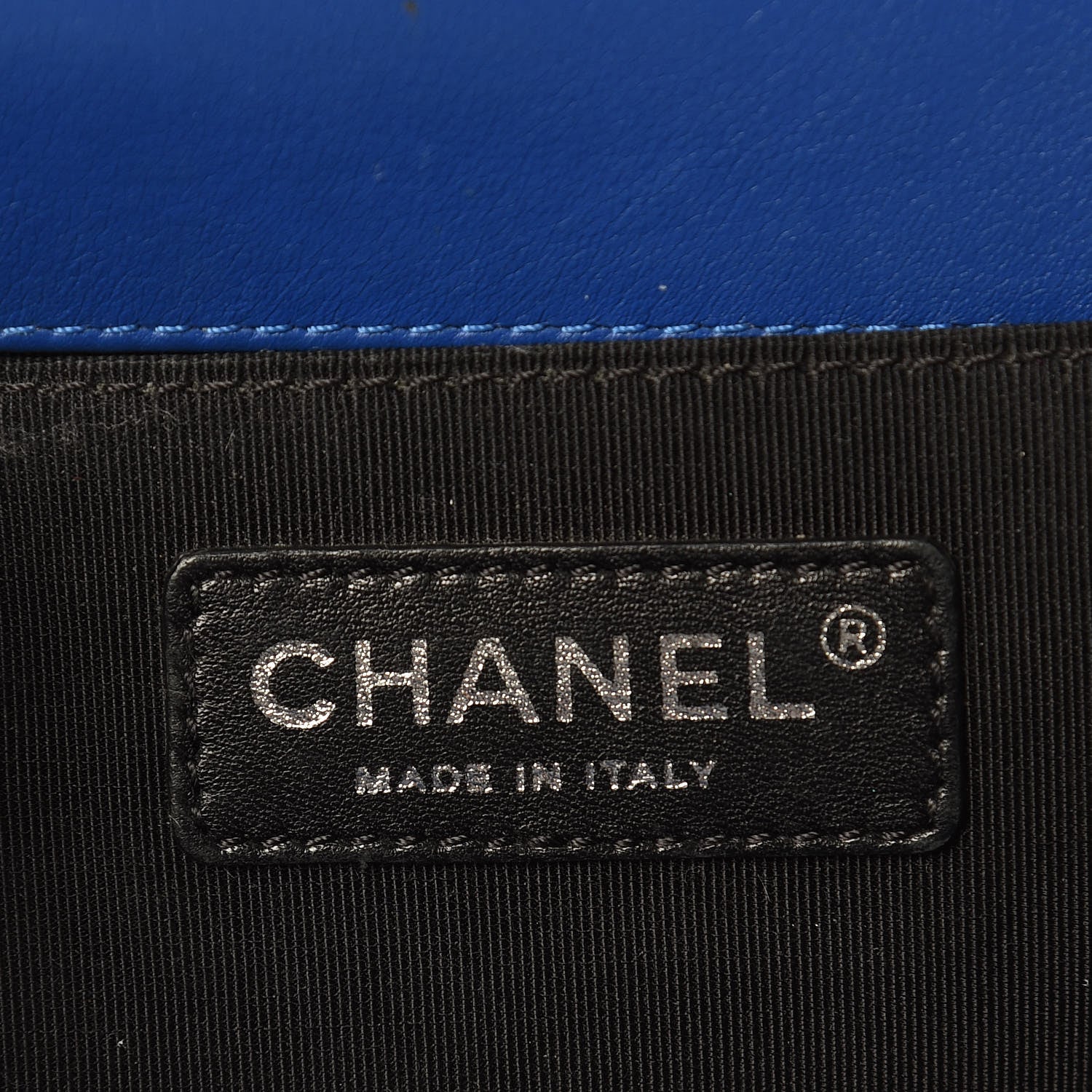 Chanel Patent Calfskin Medium Plexiglass Boy Flap Blue 6 of 13