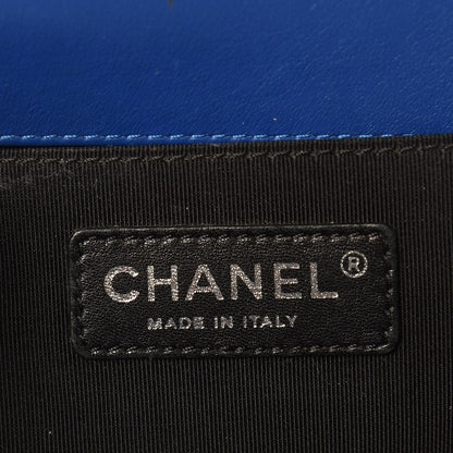 Chanel Patent Calfskin Medium Plexiglass Boy Flap Blue 6 of 13