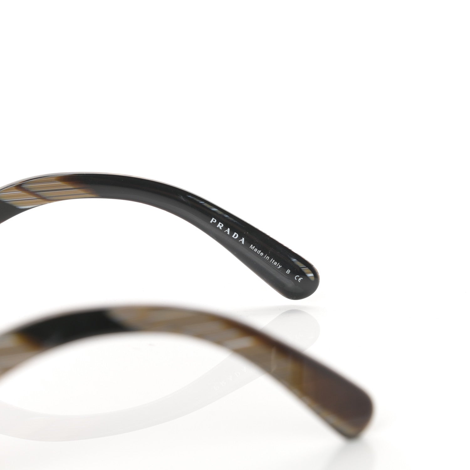 Prada Baroque Sunglasses SPR 27N Black Horn 6 of 8