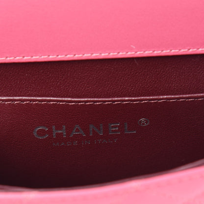 Chanel Lambskin Quilted Mini Crossing Times Flap Pink 6 of 7
