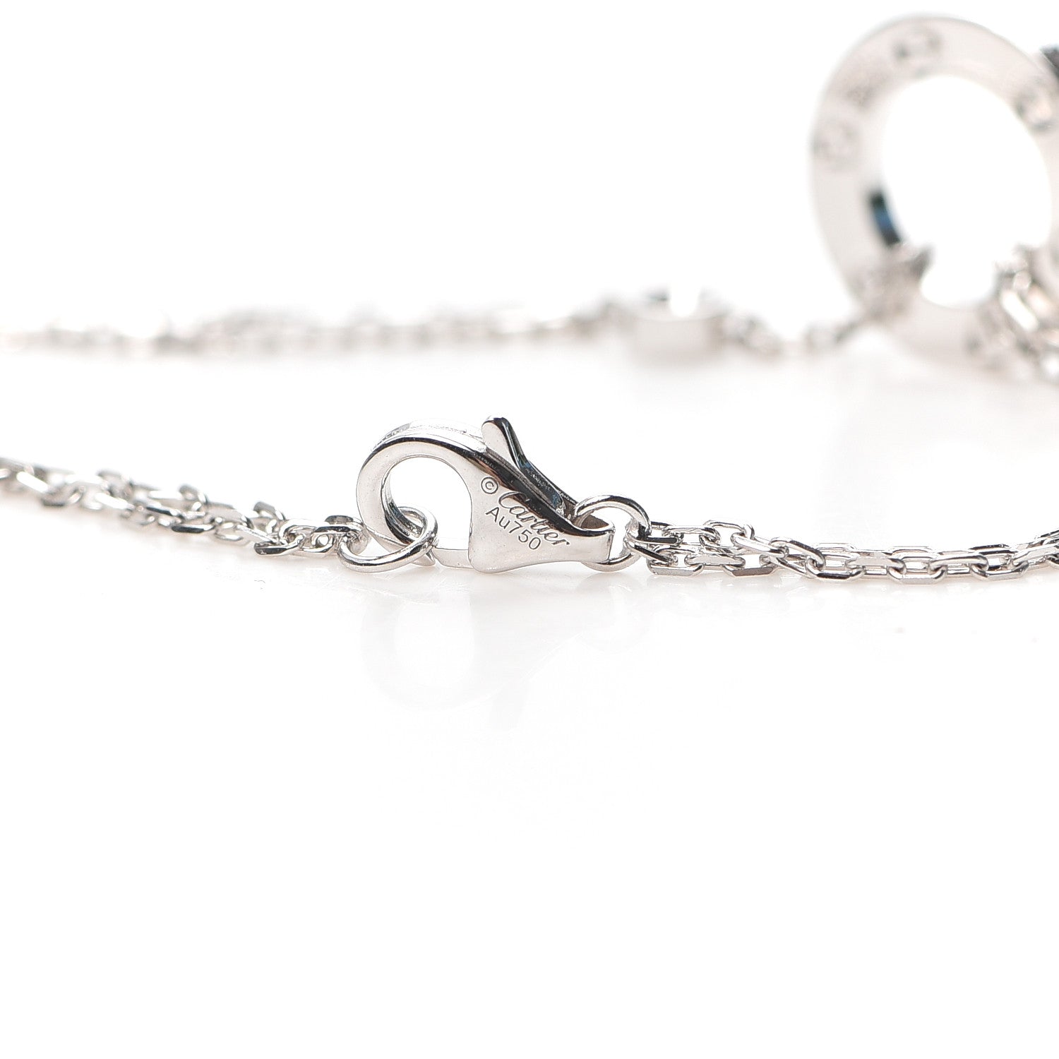 Cartier 18K White Gold Diamond LOVE Bracelet 5 of 6