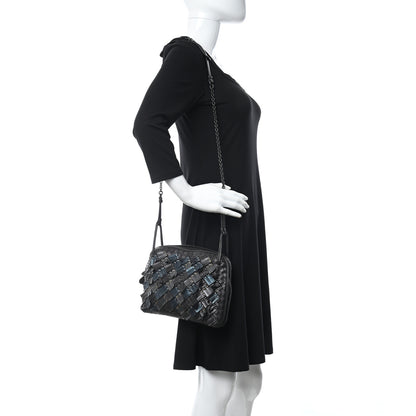 Bottega Veneta Nappa Intrecciato Fringe Studded Nodini Crossbody Messenger Multicolor 2 of 9