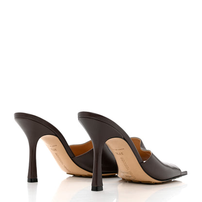 Bottega Veneta Lambskin Stretch Mule Sandals 37.5 Black 4 of 10