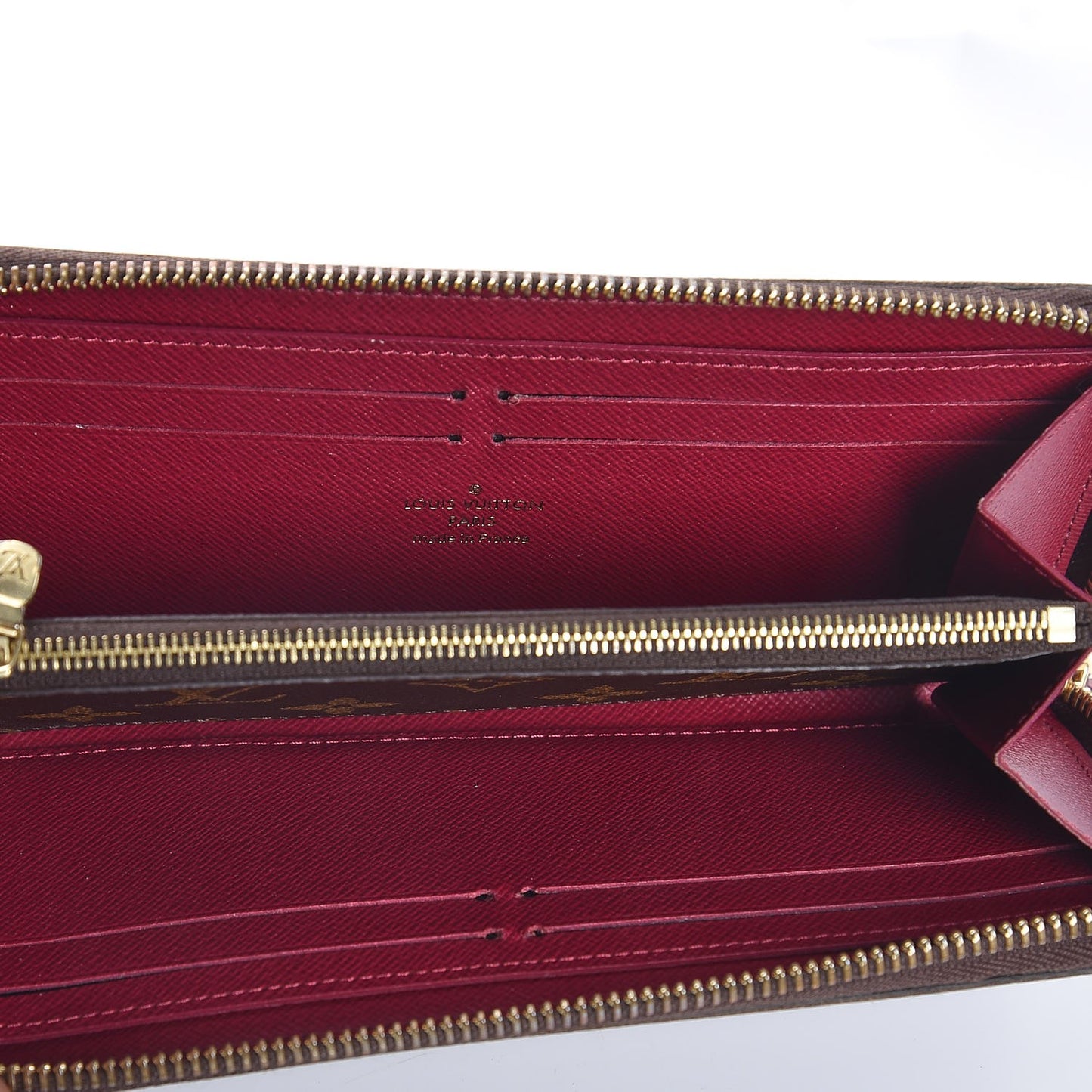 Monogram Clemence Wallet Fuchsia