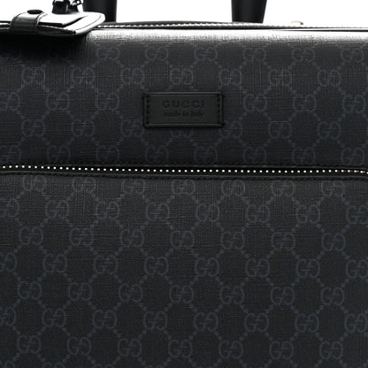 Gucci GG Supreme Monogram Gran Turismo Suitcase Black Grey 7 of 12