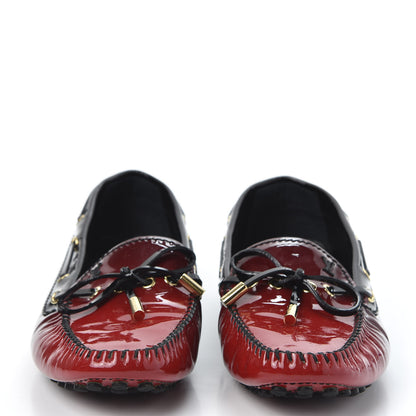 Louis Vuitton Patent Gloria Loafers 39 Red 2 of 9