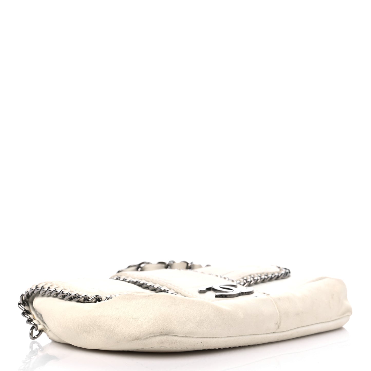 Lambskin Medium Madison Flap White