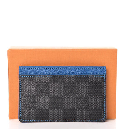 Louis Vuitton Damier Graphite Card Holder Blue 7 of 7
