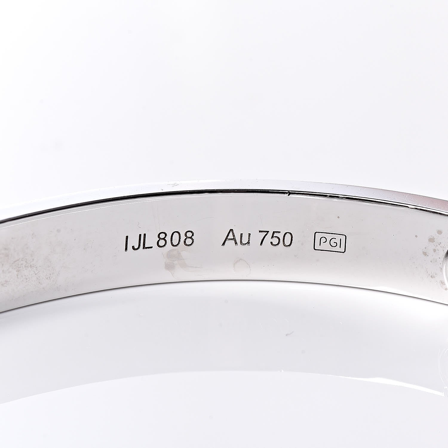 Cartier 18K White Gold LOVE Bracelet 17 5 of 6