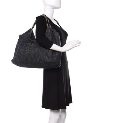Chanel Denim XL Coco Cabas Tote Blue 2 of 11