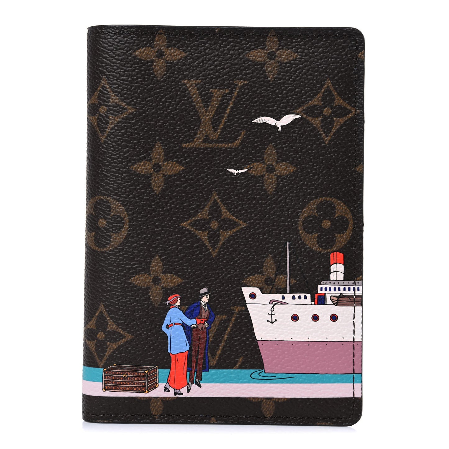 Monogram 2016 Christmas Animation Passport Cover Rose Ballerine